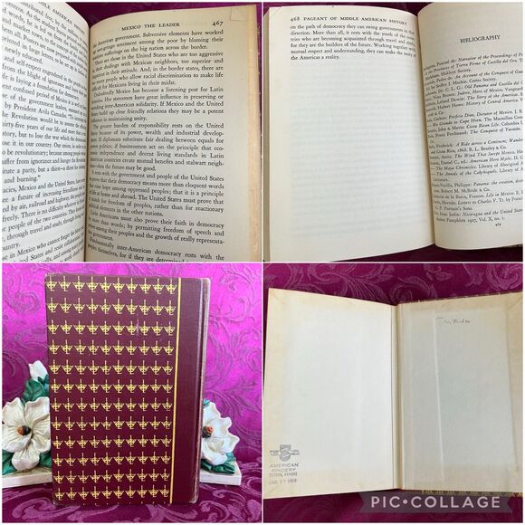1947 Vintage Book: The Pageant of Middle American History First Edition (stated) - Picture 10 of 12